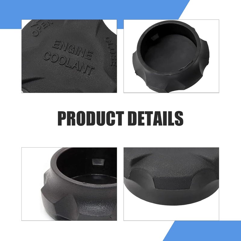CyperFair Car Radiator Water Tank Cap, Sealed Heat-resistant Engine Coolant Reservoir Cap, Coolant Tank Seal Replacement Part, Compatible with Kia Santa Fe 2544126100 (Black) - Image 3